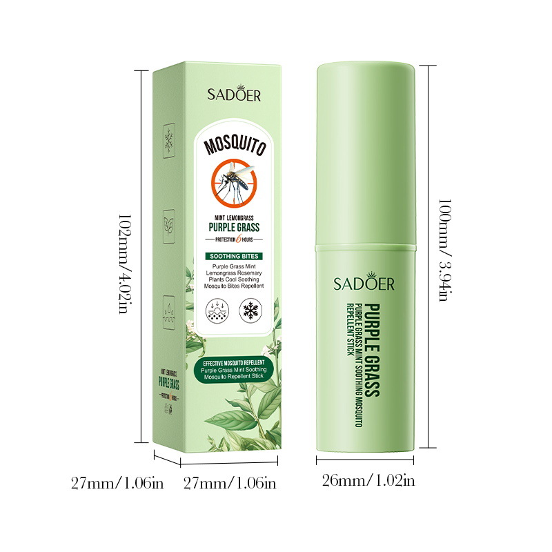 SADOER Peppermint Soothing Mosquito Repellent Stick (Foreign Language Version) 7g Item Picture