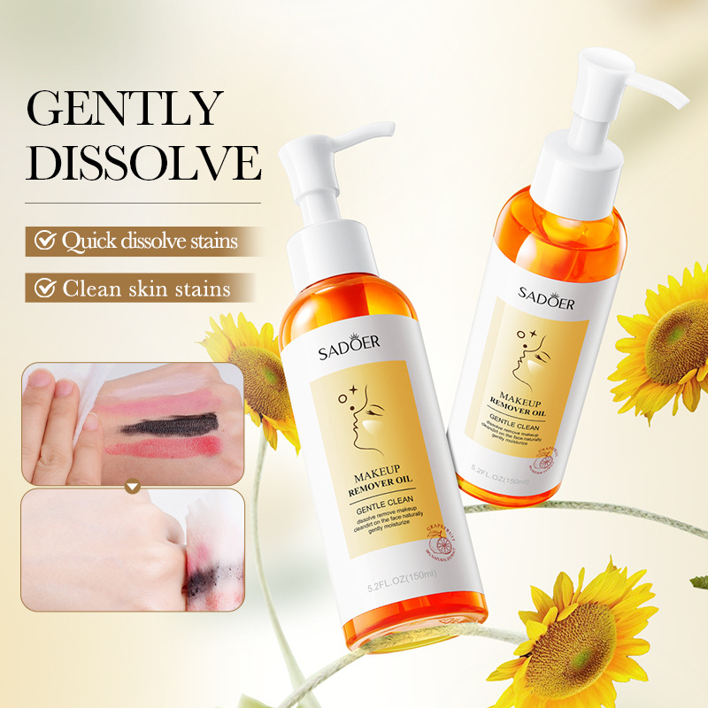 All-english SADOER Gentle Cleansing Grapefruit Makeup Remover Oil Deep Cleansing Makeup Remover Cream Cross-border export wholesale details Picture