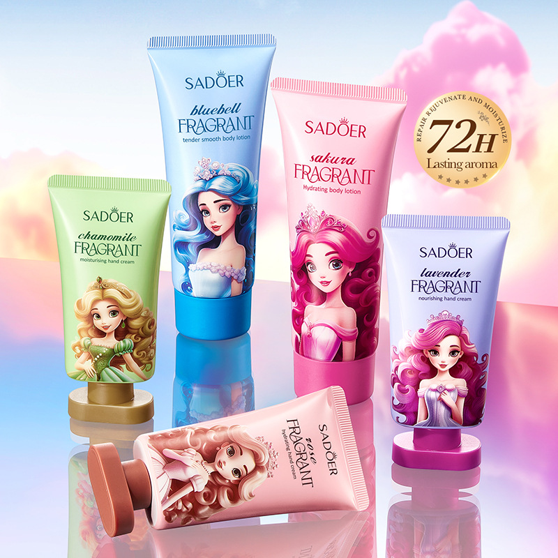 Cross-border export wholesale of SADOER Super Moisturizing Fragrance Set for hydrating the skin, body lotion and hand cream details Picture