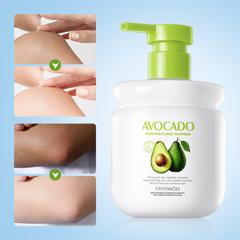 FAYANKOU Avocado Vaseline Moisturizing and Smoothing Body Lotion Cross-border Export wholesale Application Scenario