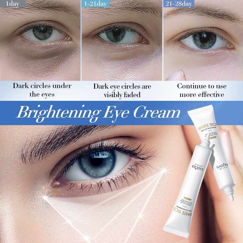 SADOER White Rice Nicotinamide Brightening Eye Cream, Brightening and Moisturizing Eye Mask cross-border export wholesale Item Picture