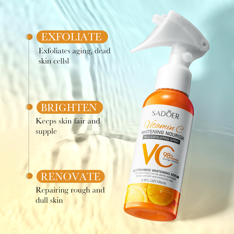 All-english SADOER gentle exfoliating spray for exfoliation and body cleansing cross-border export wholesale details Picture