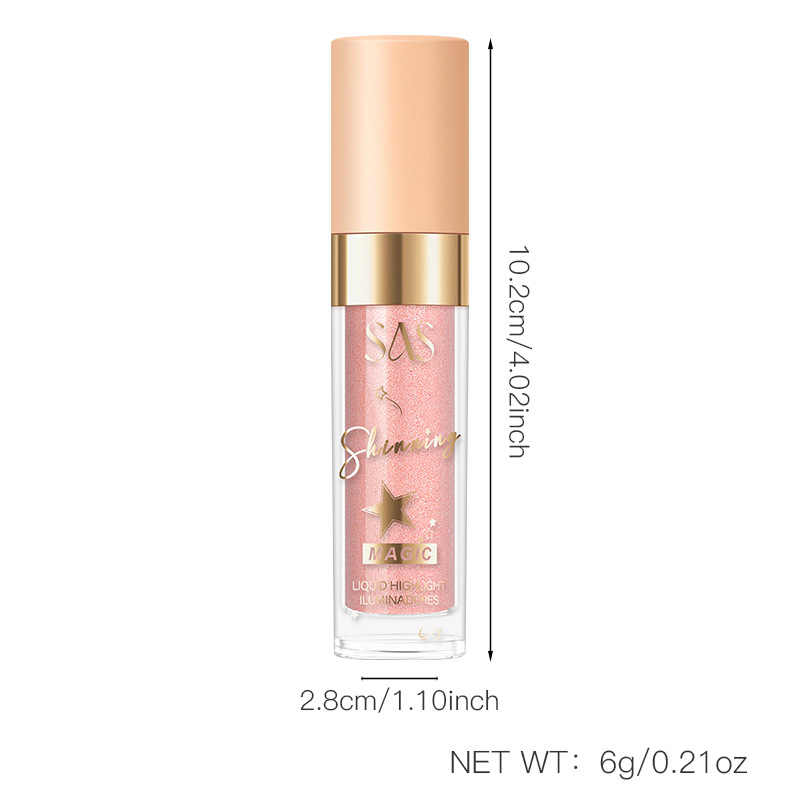 USHAS Cross-border in-stock pearlescent eyeshadow liquid, High Gloss, matte, Sparkling and brightening diamond, specially designed for Christmas star colors Item Picture