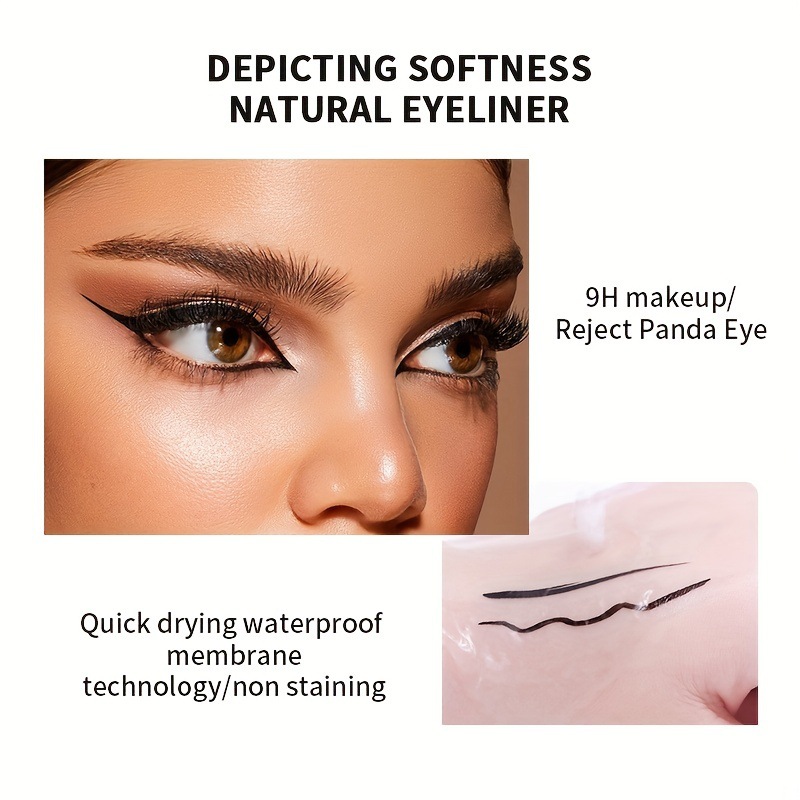 USHAS cross-border in-stock bestsellers: Colored eyeliner liquid eyeshadow, eye makeup, sequins, European and American, non-smudging, waterproof, long-lasting, and contouring Specification drawing