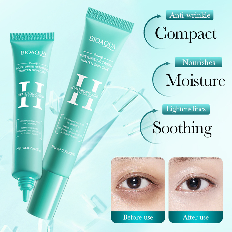BIOAOUA Hyaluronic Acid Moisturizing and Repairing Eye Cream for Nourishing the eye Area, cross-border export wholesale Specification drawing