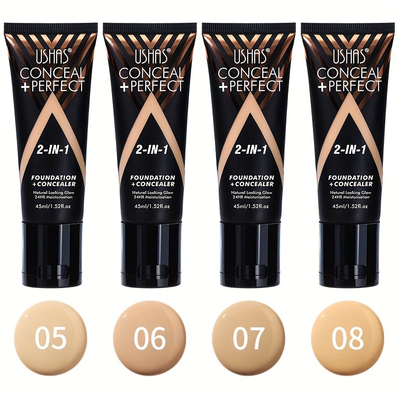 USHAS Cross-border in-stock multi-functional 2-in-1 Foundation + Concealer FS424B full figure