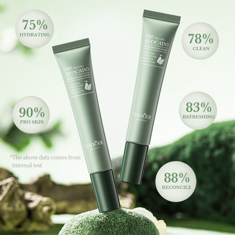 SADOER organic avocado Nourishing Eye Cream in English moisturizes the eyes and improves dryness. Cross-border export wholesale Item Picture