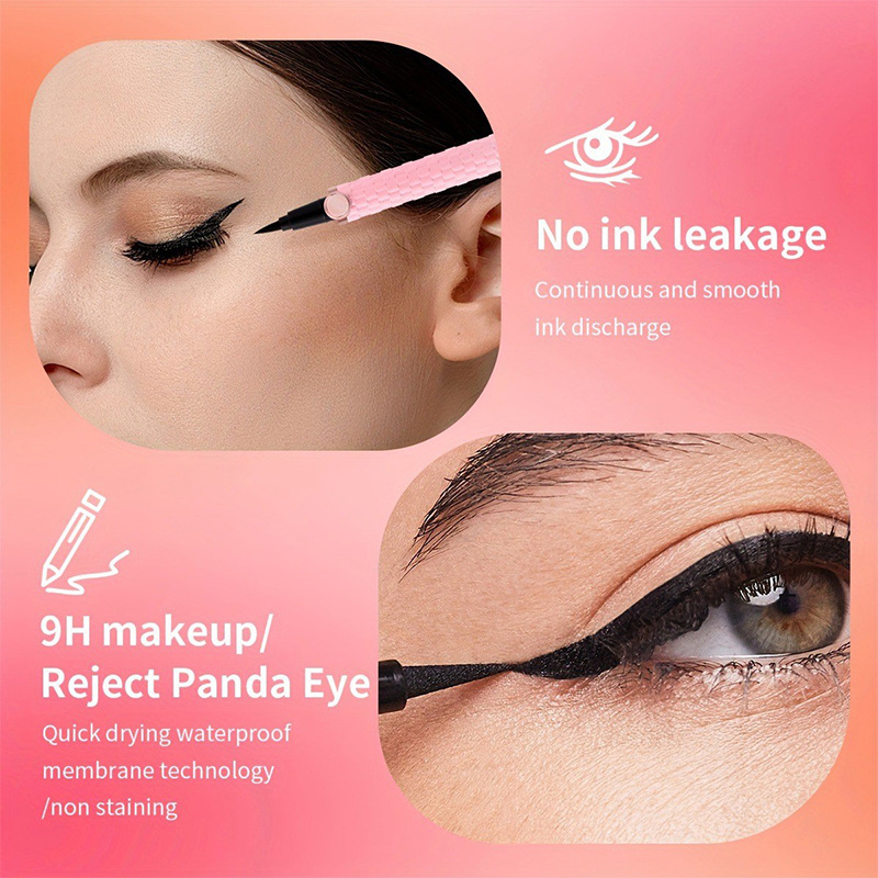 USHAS cross-border stock eyeliner pen for Europe and America, black matte, quick-drying, waterproof, non-smudging liquid eyeliner SAP010 Specification drawing