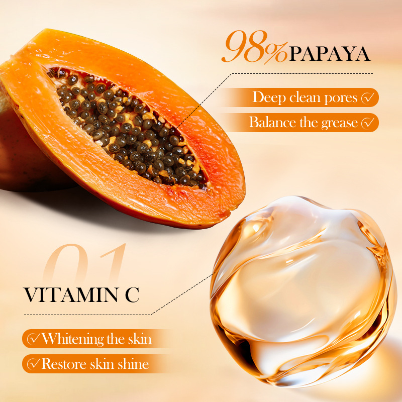 All-english BIOAOUA Papaya Vitamin C Whitening Facial Cleanser and Cleansing Facial Cleanser cross-border export wholesale Application Scenario