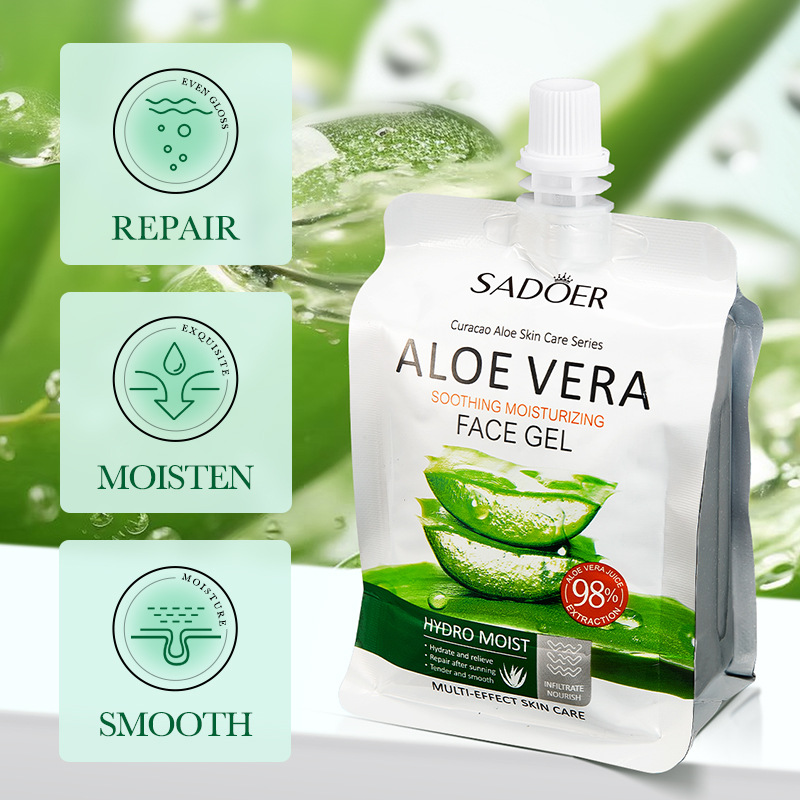 SADOER Aloe Vera Soothing Moisturizing Gel for hydrating, moisturizing and beautifying cross-border export wholesale details Picture