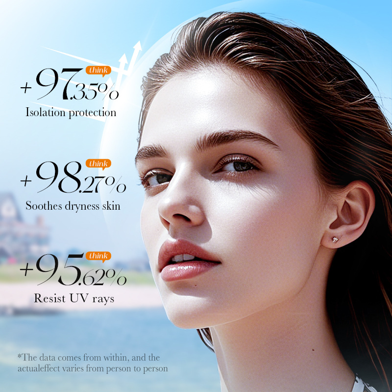 Cross-border export wholesale of all-English SADOER Whitening, Sun Protection, Multi-effect Repair Sunscreen and Aloe Vera Gel set Specification drawing