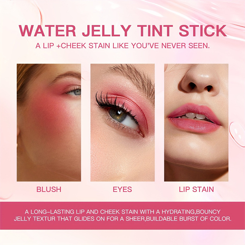 USHAS cross-border bestseller jelly Blush Cream can be used as lipstick for contouring and shaping. UC026 Specification drawing