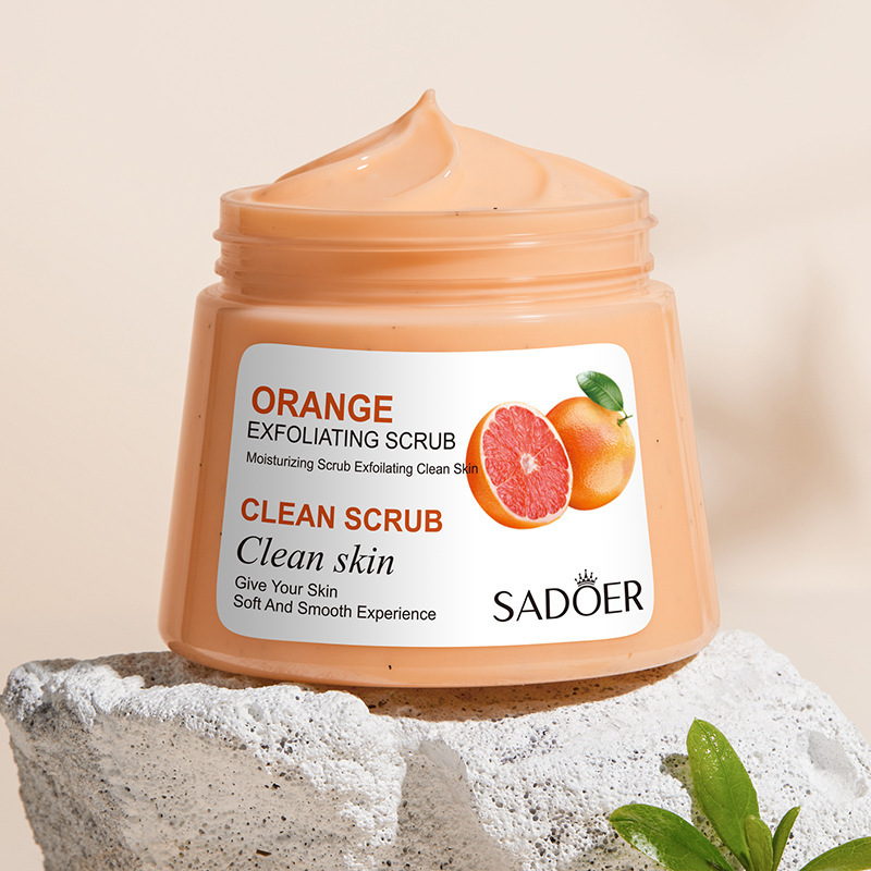 All-english fruit Scrub 250g SADOER Avocado Deep Cleansing and Moisturizing Cross-border export wholesale Application Scenario