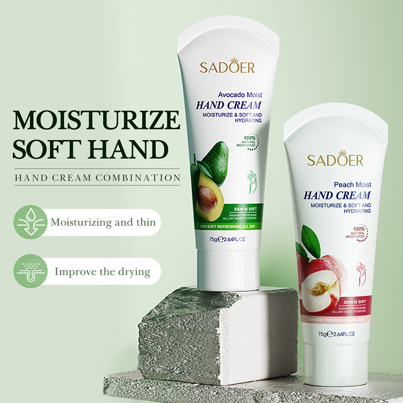 All-english SADOER fruit combination Moisturizing hand Cream, hydrating autumn and winter hand cream cross-border export wholesale Specification drawing