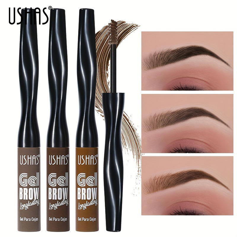 USHAS cross-border in-stock bestseller on Amazon: Waterproof, non-smudging, long-lasting Eyebrow dye liquid, three-dimensional and natural full figure