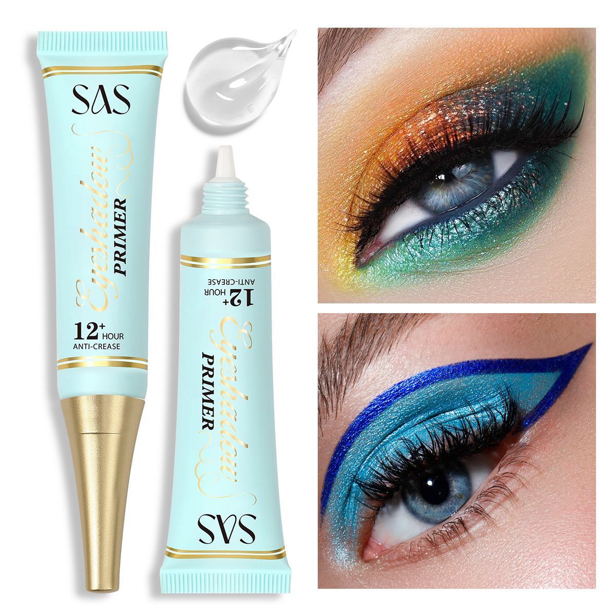 (Display Box) European and American cross-border stock eye base cream, long-lasting waterproof and non-smudging, 24 bottles per box SAC094 Specification drawing
