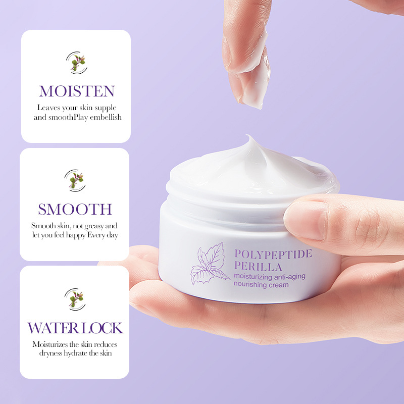 All-english BIOAOUA Polypeptide Perilla Moisturizing Anti-Wrinkle Cream Deep Hydrating Moisturizing Cream Cross-border export wholesale Item Picture