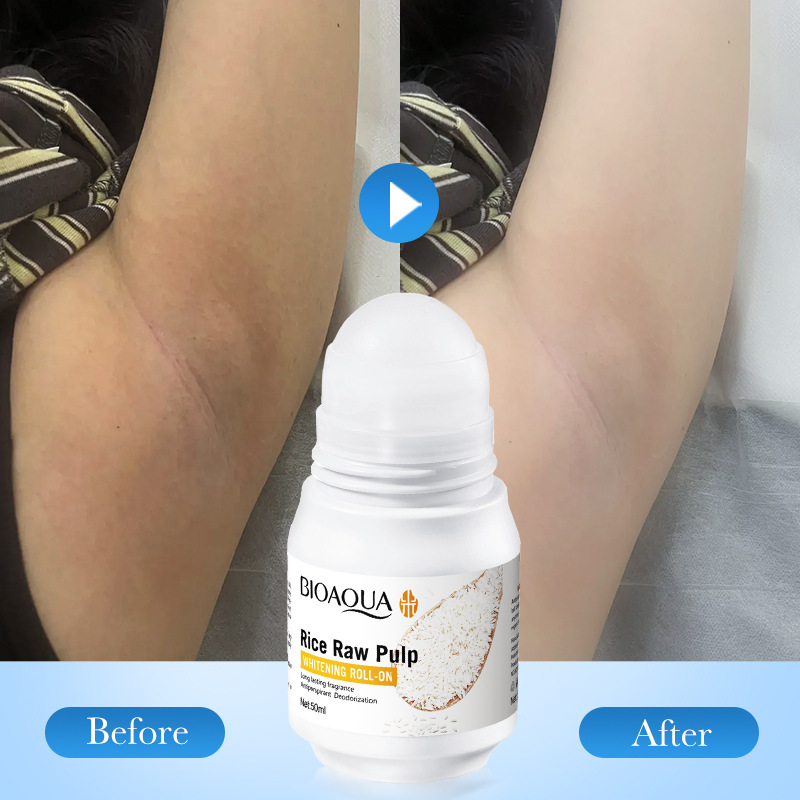 All-english BIOAOUA Rice Puree roll-on Deodorant Antiperspirant with lingering Fragrance and Refreshing rolling balls cross-border export wholesale Application Scenario
