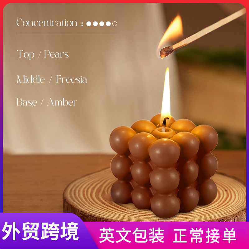 SADOER Magic Cube Scented Candles for celebrating festivals, gatherings and meals, multi-color birthday candles, cross-border export wholesale full figure