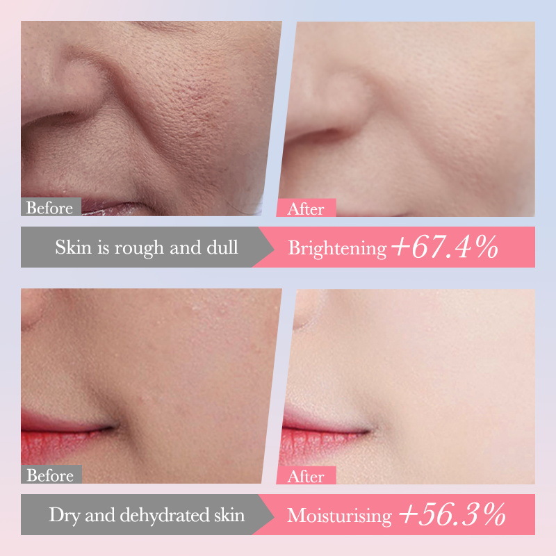 Cross-border export wholesale of SADOER Sakura Collagen Moisturizing and Rejuvenating Six-piece Hydrating Set Specification drawing