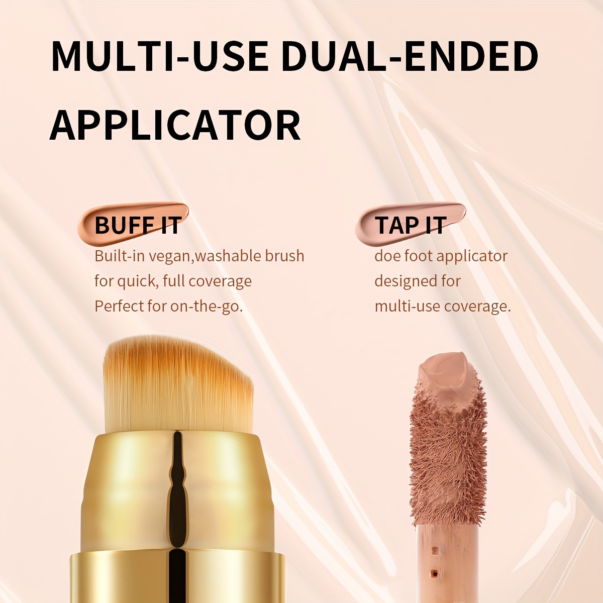 USHAS Cross-border in-stock Makeup Foundation Set: Waterproof, non-smudging, brightens Skin Tone FS449FA+B details Picture