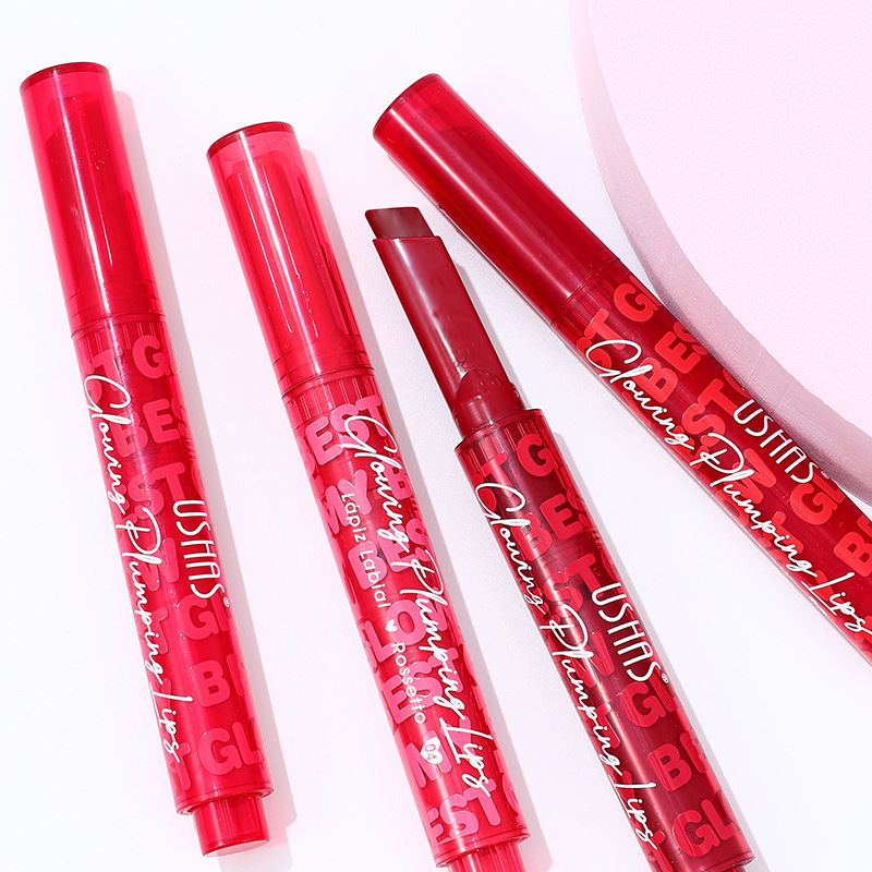 USHAS cross-border wholesale of matte beginner's non-stick cup waterproof heart-shaped lipstick LP2343F in Europe and America is selling well full figure