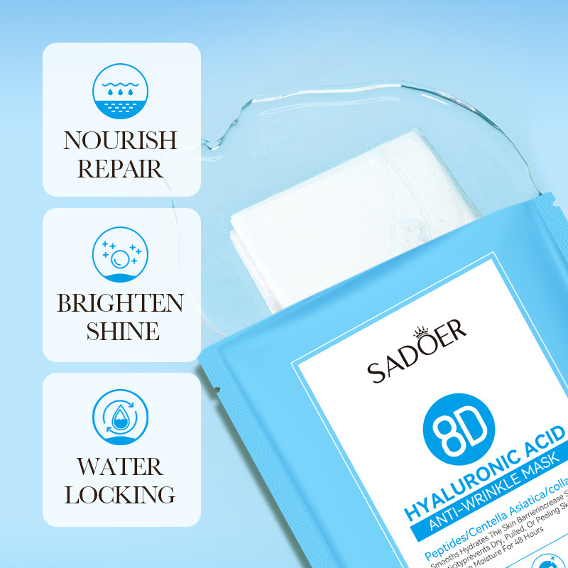 Cross-border export wholesale of SADOER8D Hyaluronic Acid Anti-Wrinkle Nourishing Hydrating Mask and hydrating Moisturizing Mask Item Picture