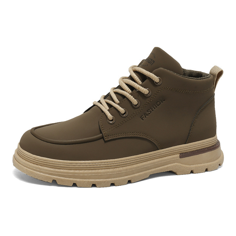 Autumn men's shoes: High-top Dr. Martens boots, men's trendy and versatile thick-soled work boots, leather boots, sports and casual sneakers, and trendy shoes Item Picture