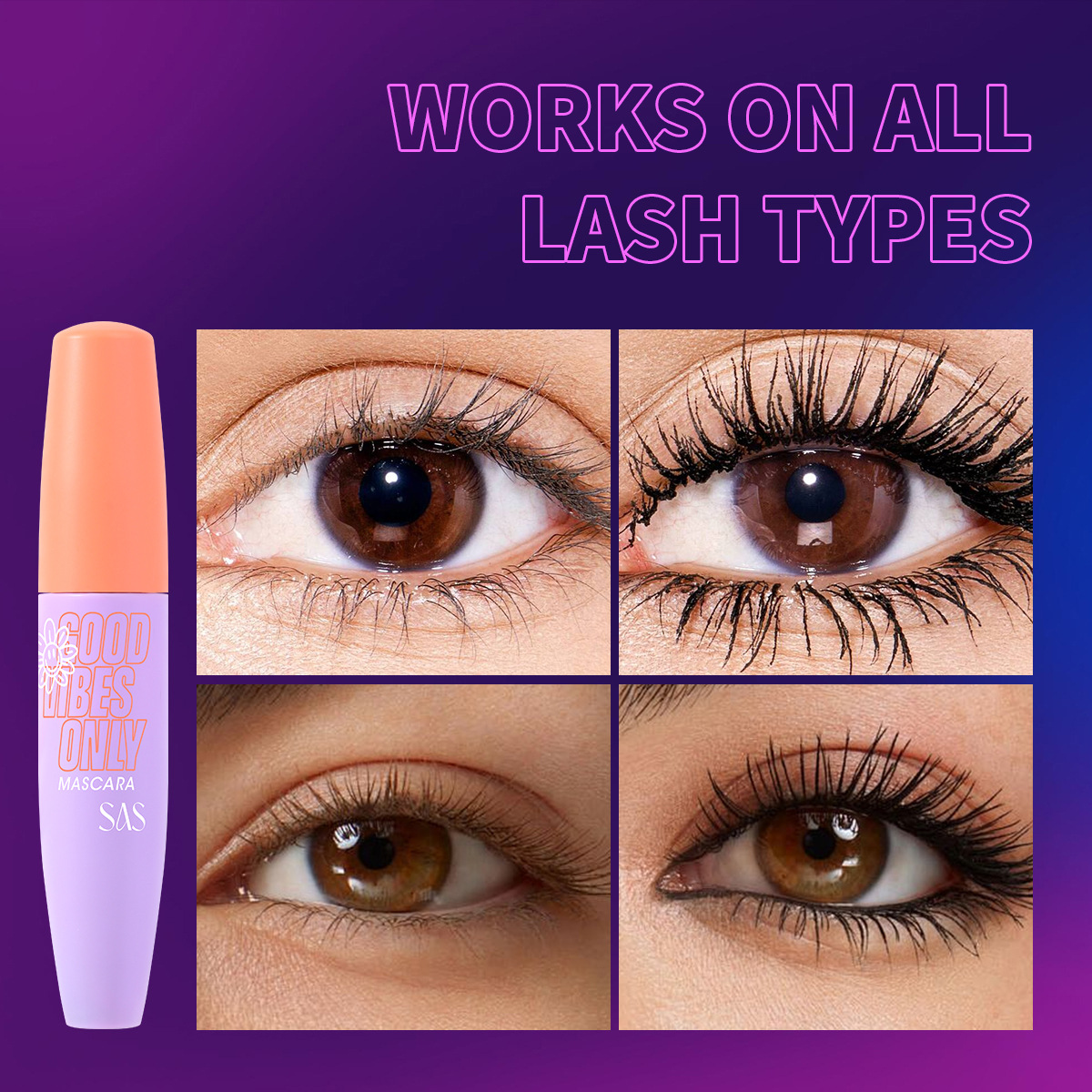 USHAS Amazon's best-selling cross-border mascara is waterproof, non-smudging, long, thick and curling. SAC062 is in stock details Picture