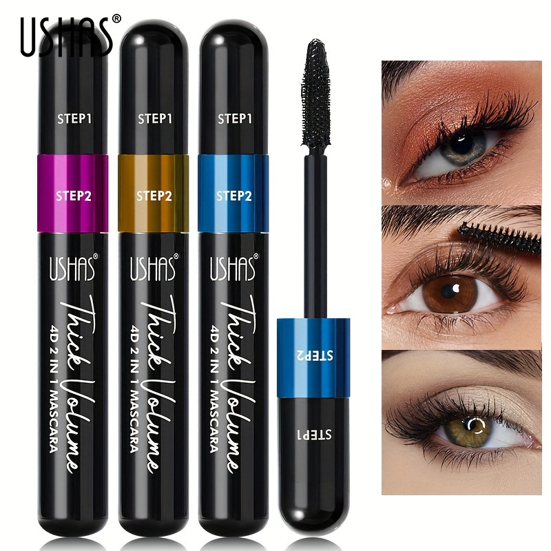 USHAS cross-border bestseller mascara in stock: Slender, curly, natural, colorful, waterproof, non-smudging, long-lasting full figure