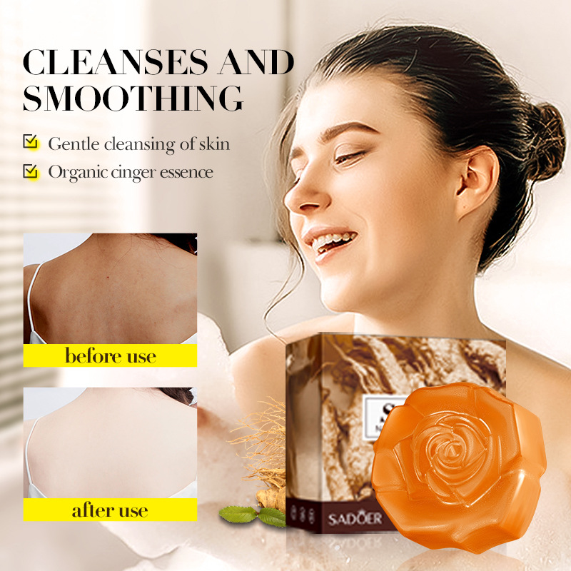 SADOER natural ginseng essential oil Soap, handmade soap, universal soap for cleansing the body, cross-border export wholesale Item Picture