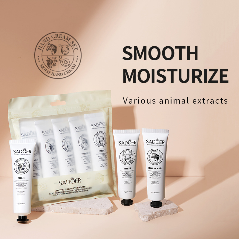 All-english SADOER Moisturizing and Smoothing Hand Cream Set for improving dryness in autumn and winter, cross-border export wholesale details Picture