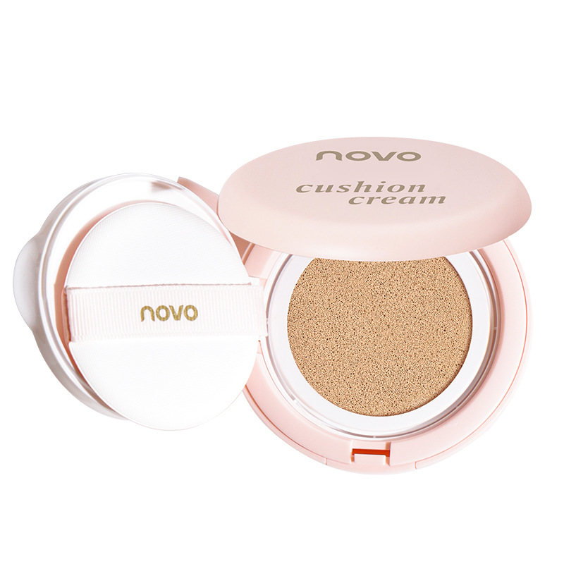 NOVO's Clear and long-lasting Cushion Cream, a two-in-one concealer, is oil-repellent, water-resistant, sweat-proof, does not clog, and does not smudge for a long time, brightening the makeup Item Picture