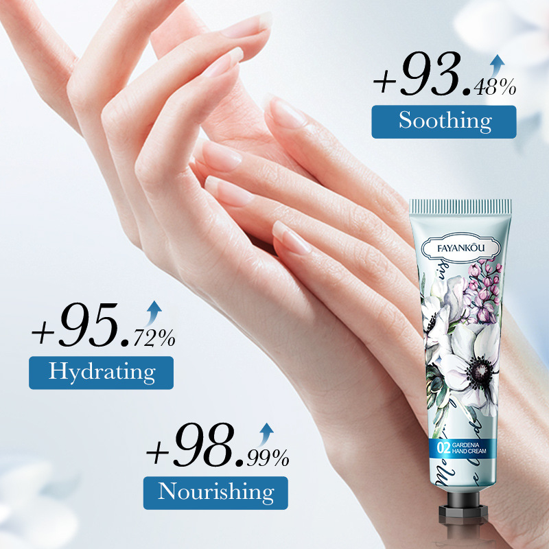 FAYANKOU Gardenia Hand Cream Moisturizing Autumn and Winter Anti-cracking Hand Cream Cross-border export wholesale Application Scenario