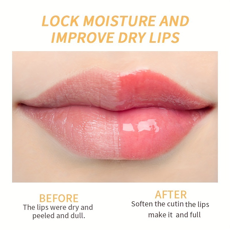 USHAS cross-border hot stock honey-flavored lip balm moisturizes and reduces lip lines, lip mask hydrates and protects dry and cracked lips Specification drawing