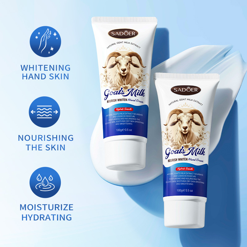 SADOER Goat Milk Nourishing Whitening Hand Cream for autumn and Winter cross-border export wholesale details Picture
