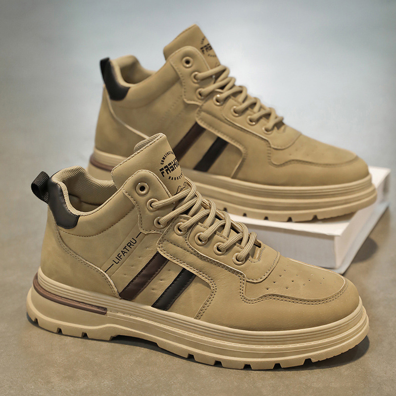 New men's shoes for autumn: High-efficiency workwear shoes for men, trendy and versatile, anti-slip sports and casual shoes for construction sites and work full figure