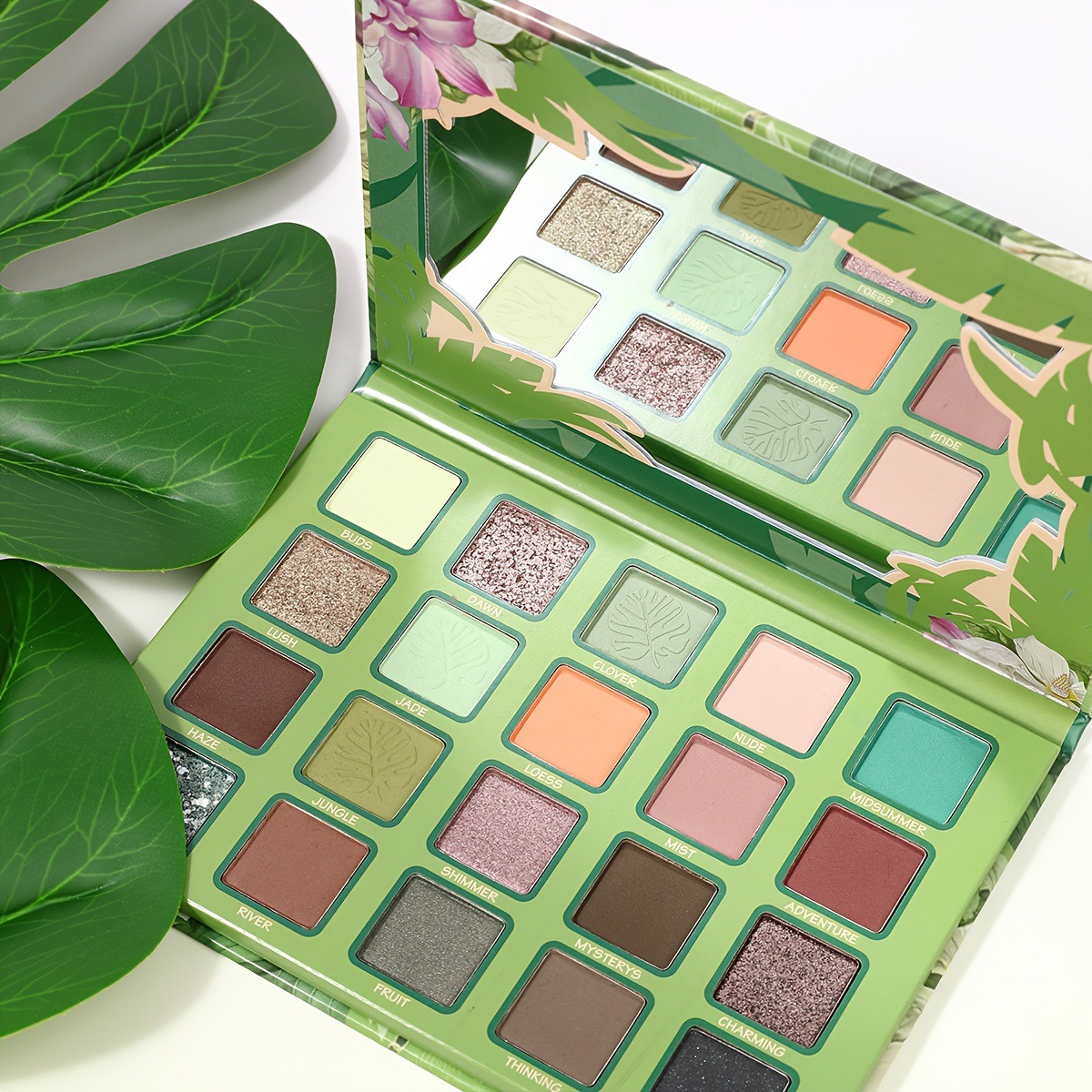 USHAS Cross-border Eyeshadow multi-color Makeup, pearlescent, matte, fine, multi-purpose, no powder flying, not easy to smudge FBF001 Specification drawing