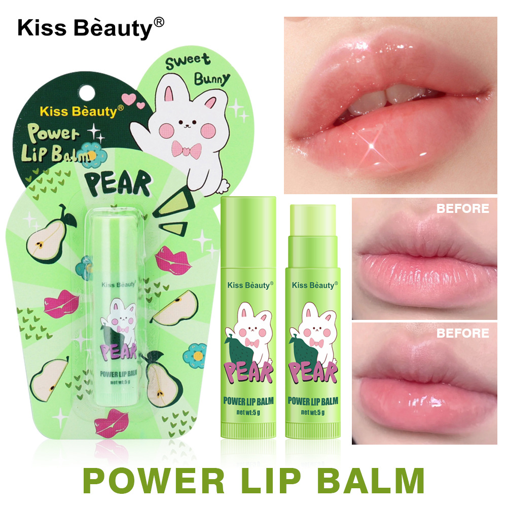 kissbeauty Cross-border Lip Balm Moisturizing Cartoon Lip Balm Care Moisturizing Hydrating Lip Balm Factory wholesale full figure