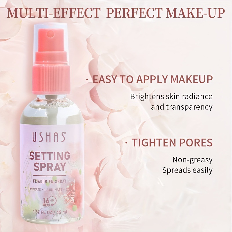 USHAS cross-border in-stock eyelash setting spray Dry Moisturizing, oil control, makeup removal long-lasting, waterproof, sweat-proof and not easy to cause oily skin Specification drawing