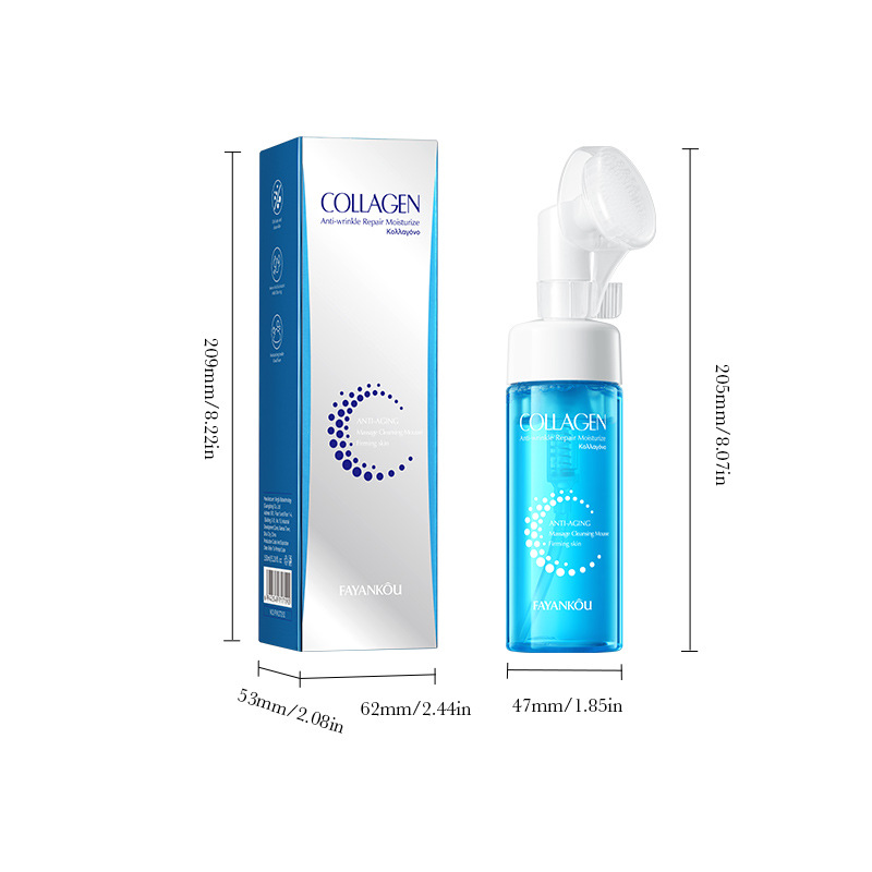 FAYANKOU Collagen Anti-wrinkle Repair Massage Cleansing Mousse Facial Cleanser Cross-border export wholesale Item Picture