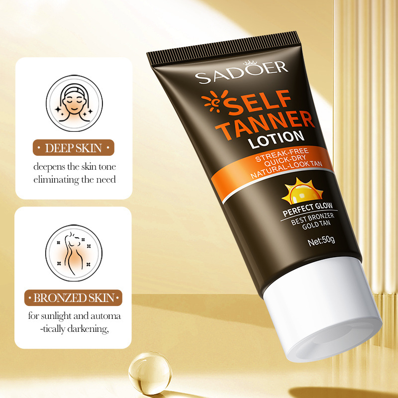 SADOER tanning Cream, moisturizing and hydrating, Bronze tanning Lotion, Body lotion, cross-border export wholesale Specification drawing