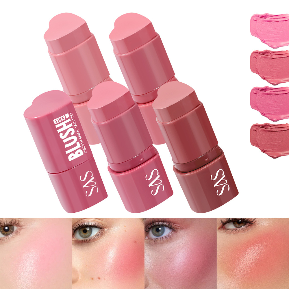 SAS European and American cross-border Stock Three-in-one Waterproof Long-lasting Makeup Blush Stick and Lipstick SAC120 full figure