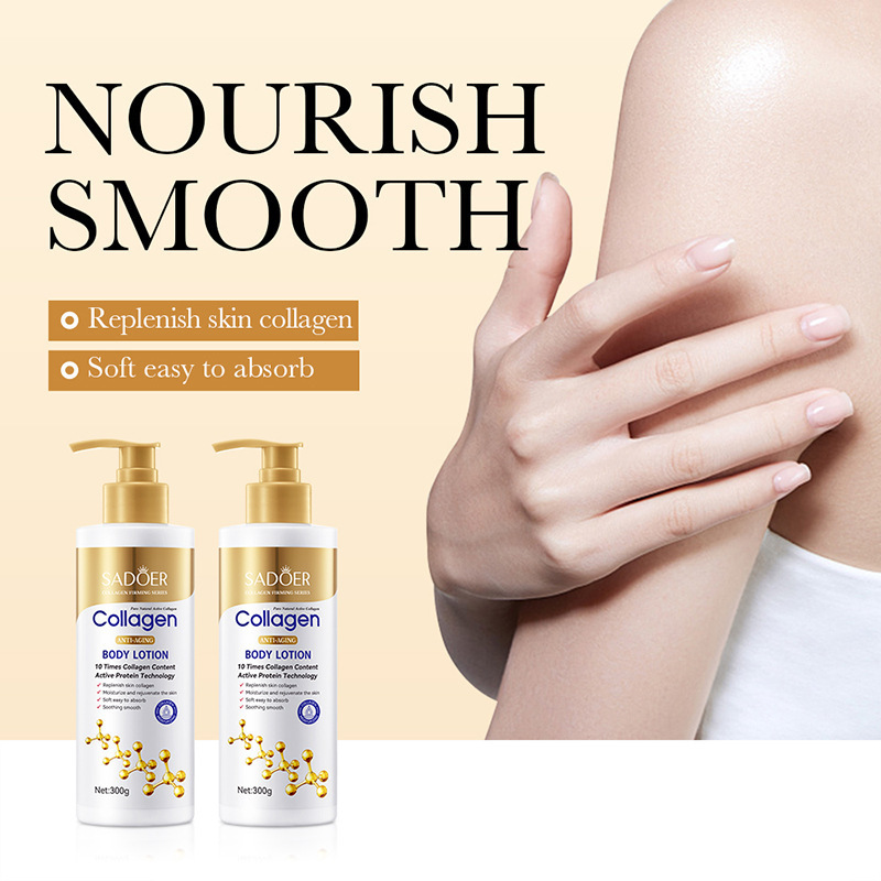 Cross-border wholesale of SADOER bone collagen anti-wrinkle skin care products, body lotion and shampoo in full English details Picture