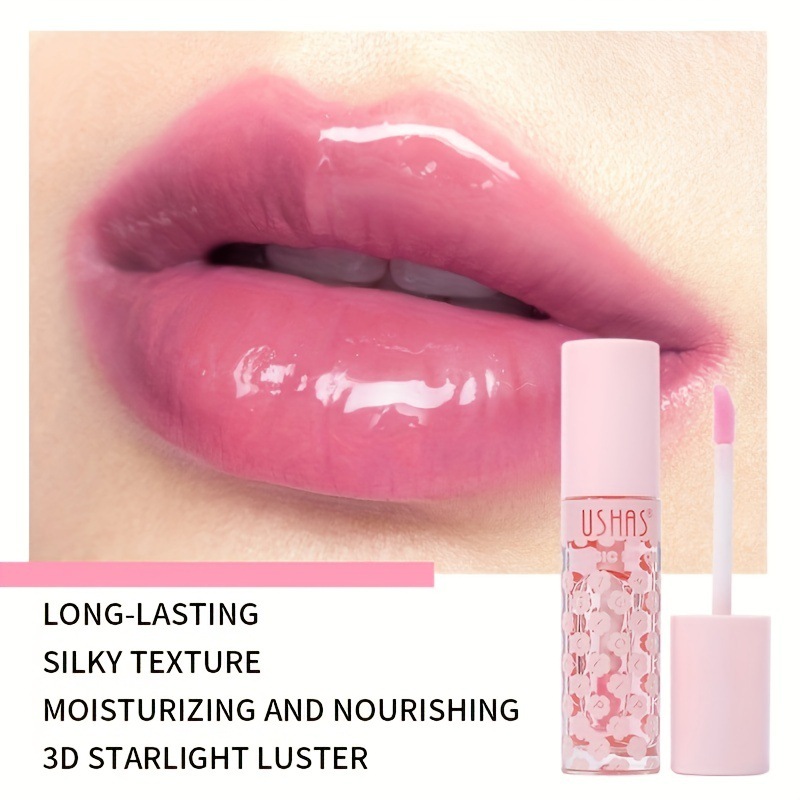 (Display Box) USHAS Cross-border Color-changing Lip Gloss LG2495 Specification drawing