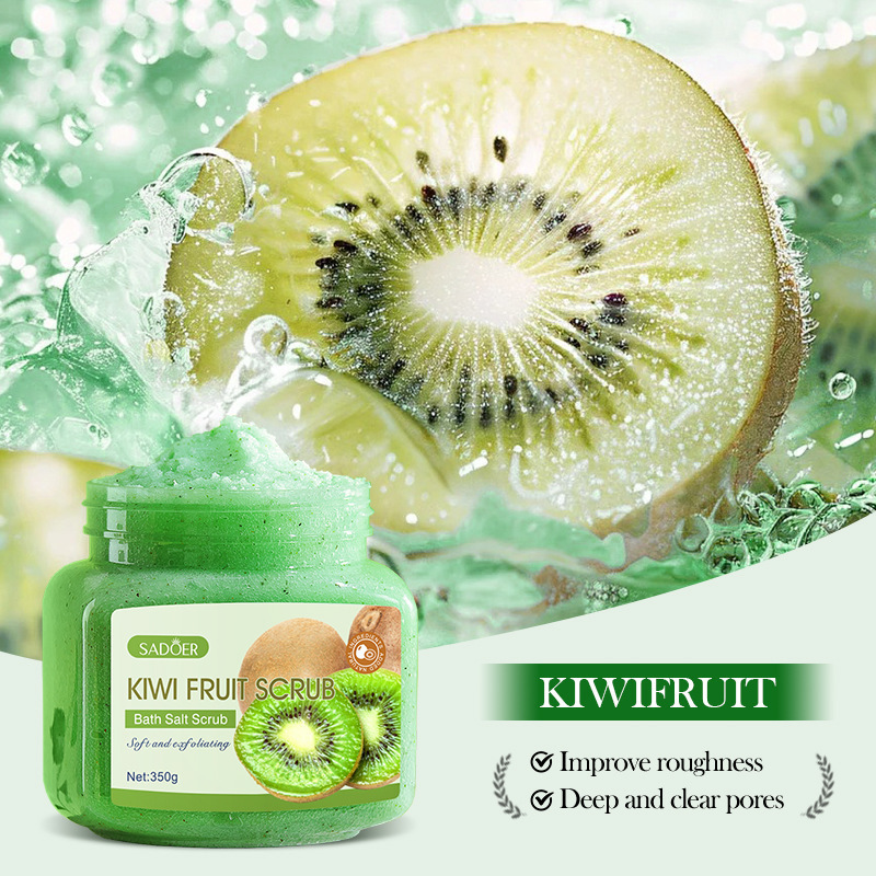 Cross-border export wholesale of all-English Scrub SADOER and fruit exfoliating and cleansing Scrub Scrub Specification drawing
