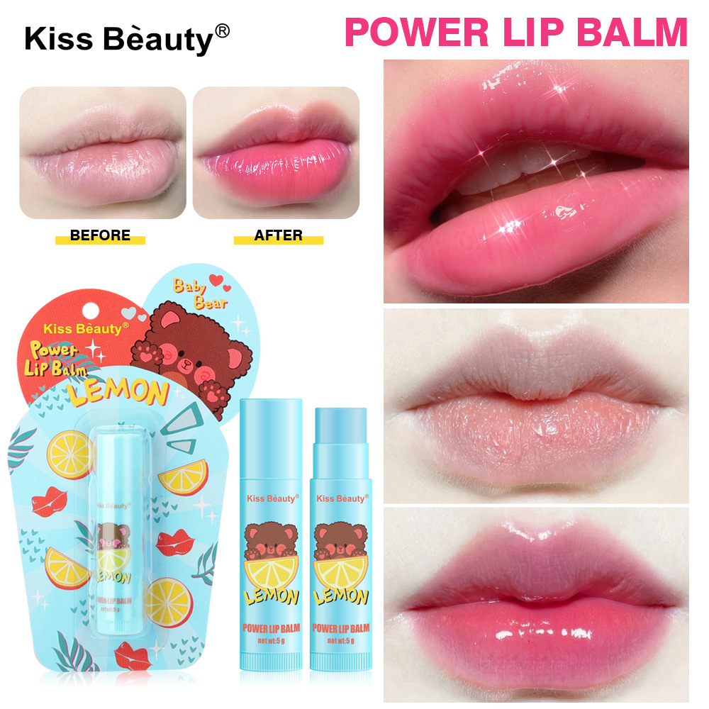 kiss beauty Cross-border Thermochromic Lipstick Cartoon Color-changing Lipstick Moisturizing Moisturizing Waterproof Lipstick Color-changing Lipstick full figure