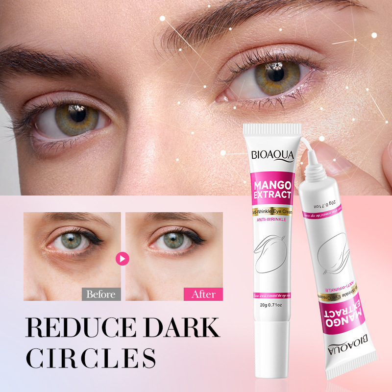 All-english BIOAOUA Mango Anti-Wrinkle Eye Cream, Firming eye bags and fine lines, Moisturizing and Hydrating Eye Cream, cross-border wholesale details Picture