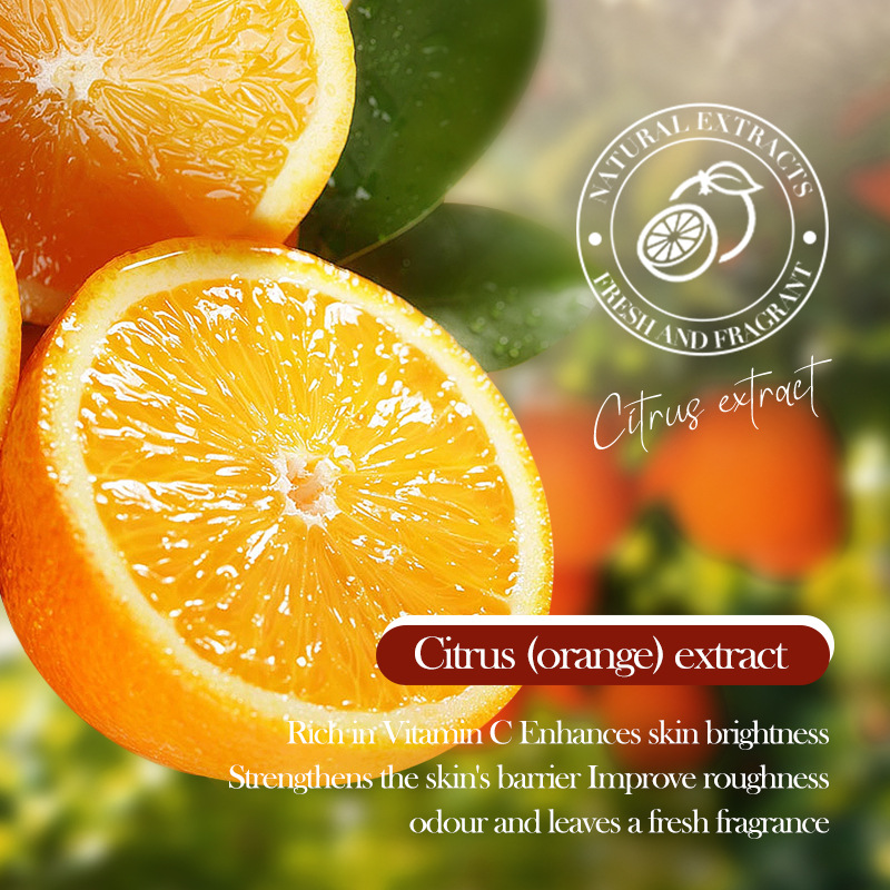 All-english FAYANKOU Orange Hand Cream Moisturizing Autumn and Winter Anti-cracking Hand cream Cross-border export wholesale Specification drawing