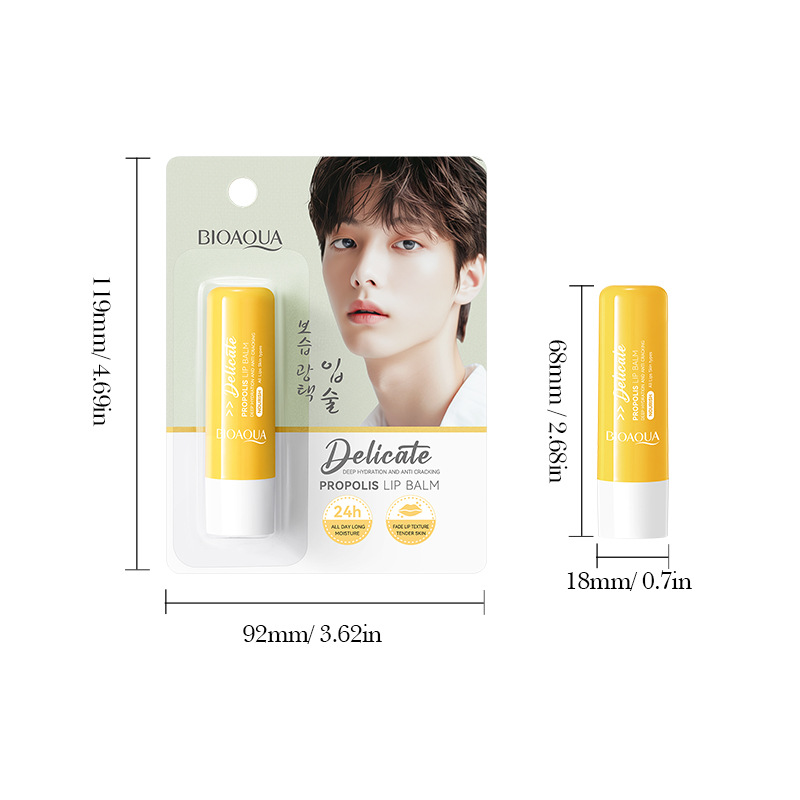 All-english BIOAOUA Propolis Anti-Cracking and Moisturizing Lip Balm Cross-border export wholesale Item Picture